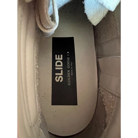 GOLDEN GOOSE SlLIDE off white Mid-Top Sneakers size 38 - Picture 5 of 12